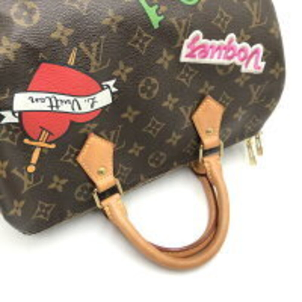 Louis Vuitton cowhide Speedy Patches Monogram Brown brown Bandouliere - Picture 7 of 10